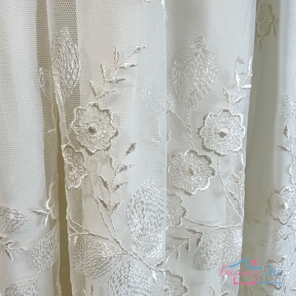 ALETTA Lace Overlay BAPTISM gown Ivory off white Size 6 to 8 months - Picture 7 of 13